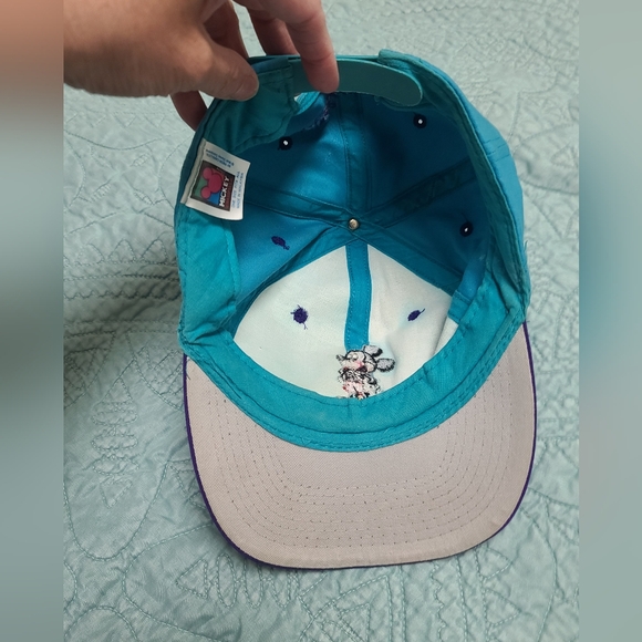 Disney Mickey Mouse Unlimited, Teal and Purple Snapback Baseball Hat Cap 90's - Picture 4 of 11